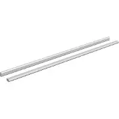 vidaXL Kaststang 2 pcs Zilver 764 x 15 x 29 mm Aluminiumlegering