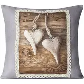 Eurofirany Kerst Kussenhoes 40x40 cm - Decoratieve Sierkussenhoes