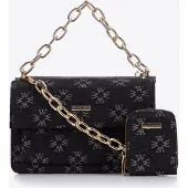 WITTCHEN Dames denim messenger bag met monogram, little black dress