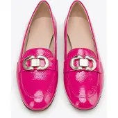 WITTCHEN Dames mocassins van lakleer met decoratieve gesp, roze
