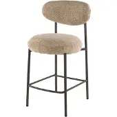AnLi Style Barstoel Round zandkleur - set van 2