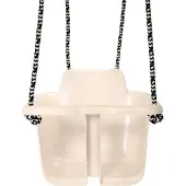 Plasto Baby Schommel Zandkleur - Babyschommel - Met Touwen - Max 25 kg - Special Edition Zachte Neutrale Kleuren - Gemaakt in Finland - Vanaf 10 Maanden