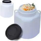 TRIZERATOP Weithalsvat, voedingsvat, dekselvaten, kunststof regenwateropslagvat, sponkvat, maisvat, 30 liter