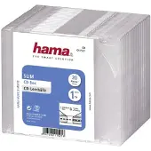 Hama 00011521 CD-hoes "Slim" - Verpakking van 20 - Transparant