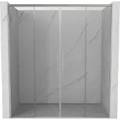Mexen Rox schuifdeur douche 170 , transparant, geborsteld nikkel - 8C2-170-002-97-00