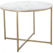 Loft 24 Maro-Eettafel - 90 cm - Marmerlook