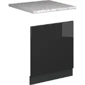 Vicco Fame-Line Frontpaneel – 60 cm, WB Marmer Antraciet Hoogglans