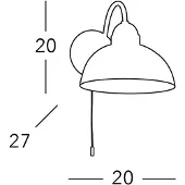 AUSTROLUX BY KOLARZ Wandlamp Nonna, wit / opaal, Woon-/ Eetkamer, Glas, Landelijk, wandlamp