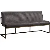 Tower Living Eetkamerbank Ferro 135 cm - Antraciet