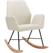 Notio Living Cobo-Schommelstoel - Zwart Stof