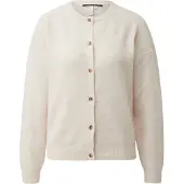 QS Gebreid vest crème