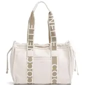 Coccinelle Grained Leather Signature Tote Bag Size: OS | Tote Bags Outlet | Dames | Wit