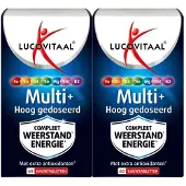 Lucovitaal 2x Multi+ Weerstand Hoog Gedoseerd 60 Kauwtabletten