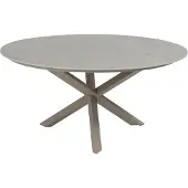 4SO Prado dining tuintafel 160xH75 cm keramiek latte