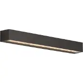 QAZQA Industriële buiten wandlamp zwart 55cm incl. LED IP65 - Hannah