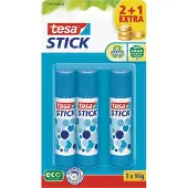 TESA Lijmstift Stick 3 Kleurloos 57076-00100-05 2+1 stuks