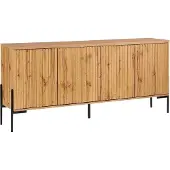 Loft 24 Charlie-Dressoir - 4-deurs - Zwart Eiken