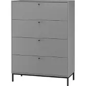 Loft 24 Celine-Commode - 4-Laden - Grijs