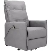 Notio Living Marko-Elektrische relaxfauteuil met liftup in lichtgrijs