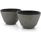 Bredemeijer - Kopjes Jang gietijzer beton grijs - theemok set van 2