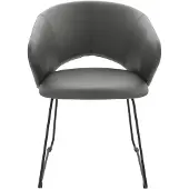 Notio Living Plymouth-Eetkamerstoel - Grijs PU