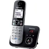 Panasonic DECT draadloze telefoon - antwoordapparaat - zwart - 6821