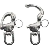 Kong Italy Quick Release Rotary Ring Connector Karabijnhaak Zilver 1