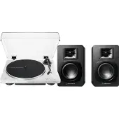 Audio-Technica Audio Technica AT-LP70xBT Wit + ATH-SP3X Zwart