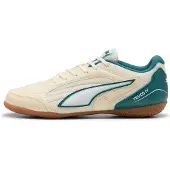 Puma TRUCO IV zaalvoetbalschoenen, Rood/Wit/Bruin, Maat 34