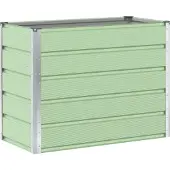 vidaXL Plantenbak Pastelgroen 100 x 50 x 77 cm Gegevens staal