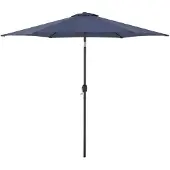 Helloshop26 Hexagonale parasol polyester 270 x 235 marineblauw 03_0008044