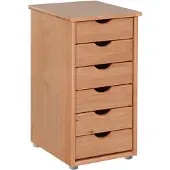 Loft 24 Gava-Commode - 6-Laden - Natuur Grenen