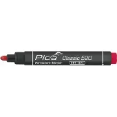 PICA Permanent marker Classic rode lijn breedte 1-4mm ronde punt , 10 stuks