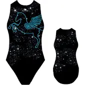 Turbo Pegaso Swimsuit Zwart 9-10 Years Meisje