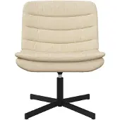 vidaXL Draaistoel Crème 63 x 75 x 76 cm Stof