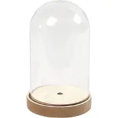 Packlinq Stolp op houten voet, H: 18 cm, d 11 cm, 1 doos