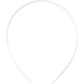 Packlinq Haarbanden, B: 8 mm, wit, 5 stuk/ 1 doos