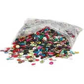 Packlinq Pailletten, rond, afm 6 mm, 100 gr/ 1 doos