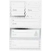 Packlinq Stickers, vel 9x14 cm, afm 42x39+84x29 mm, zilver, wit, 4 vel/ 1 doos