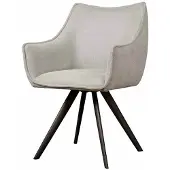 Tower Living Eetkamerstoel Riviera - Lichtgrijs Stof - 62x60x88cm