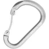 Kong Italy Paddle Wire Curved Karabijnhaak Zilver