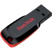 SanDisk Cruzer Blade 32 GB - 32 GB - USB Type-A - 2.0 - Capless - Blue