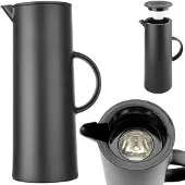 Super Merchant Vacuümkan 1L, Thermosfles, Zwart