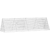 vidaXL Kippenhok zilver 215 x 55 x 55 cm Gegalvaniseerd staal