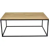 Natur24 Faktorei Sascha salontafel wild eiken/metaal 100x60x40 cm