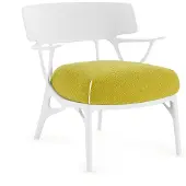 Kartell A.I. Lounge Indoor | White|Yellow
