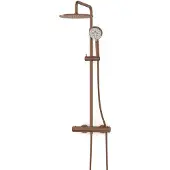 Maxaro Radius Regendouche Opbouw | Koper 25 cm Regendouche Thermostatisch