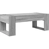 vidaXL Salontafel Grijs Sonoma 110 x 50 x 41 cm Bewerkt hout