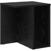 vidaXL Bijzettafel Zwart Eiken 37 x 32 x 40 cm Bewerkt hout