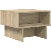 vidaXL Salontafel Sonoma Eik 48 x 46 x 35 cm Bewerkt hout